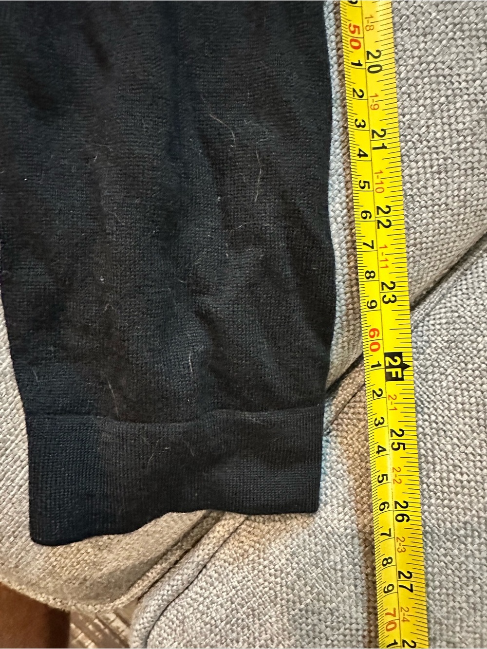 Banana Republic Black Long-Sleeve Polo - Picture 4 of 4